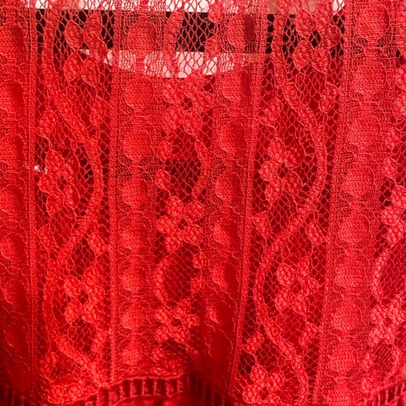 Storybuk Top NWT Red 1XL 3/4 sleeve beautiful detail - Picture 7 of 8